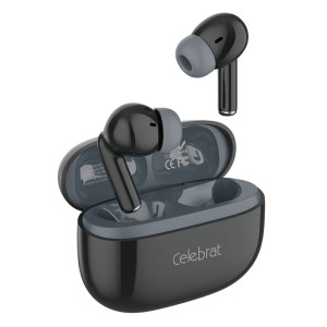 CELEBRAT earphones με θήκη φόρτισης W73, True Wireless, 13mm, 33/380mAh, μαύρα | Αξεσουάρ κινητών | elabstore.gr