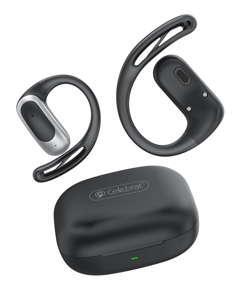 CELEBRAT earphones με θήκη φόρτισης W77, OWS, 12mm, 40/400mAh, μαύρα | eLabstore.gr CELEBRAT earphones με θήκη φόρτισης W77, OWS, 12mm, 40/400mAh, μαύρα | Αξεσουάρ κινητών | elabstore.gr