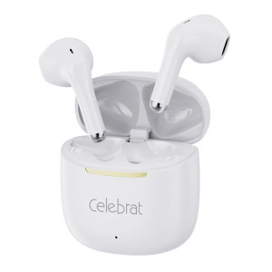 CELEBRAT earphones με θήκη φόρτισης W79, True Wireless, 13mm, 30/300mAh, λευκά | Αξεσουάρ κινητών | elabstore.gr