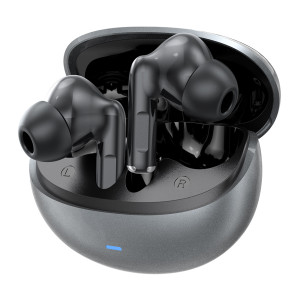 CELEBRAT earphones με θήκη φόρτισης W80, True Wireless, 13mm, 30/230mAh, γκρι | Αξεσουάρ κινητών | elabstore.gr