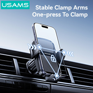 USAMS βάση smartphone αυτοκινήτου ZJ085 για αεραγωγούς, μαύρη | eLabstore.gr USAMS βάση smartphone αυτοκινήτου ZJ085 για αεραγωγούς, μαύρη | Αξεσουάρ κινητών | elabstore.gr