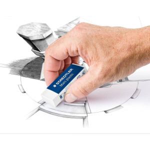 STAEDTLER γόμα 52650, 23x65mm, λευκή | Αναλώσιμα - Είδη Γραφείου | elabstore.gr