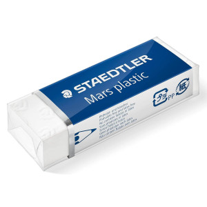 STAEDTLER γόμα 52650, 23x65mm, λευκή | Αναλώσιμα - Είδη Γραφείου | elabstore.gr