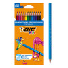 BIC σετ χρωματιστές ξυλομπογιές Kids Tropicolors, εξάγωνες, 12τμχ | Αναλώσιμα - Είδη Γραφείου | elabstore.gr