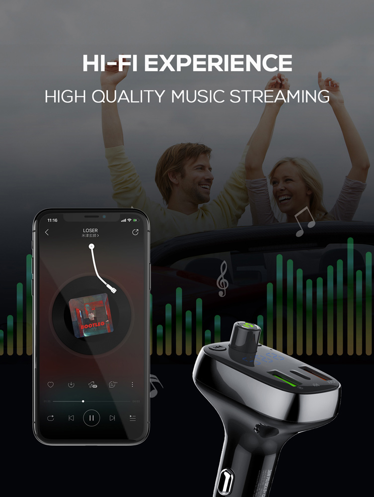 LDNIO FM transmitter & φορτιστής C704Q, USB-C/2x USB, 36W, Bluetooth, μαύρο | eLabstore.gr LDNIO FM transmitter & φορτιστής C704Q, USB-C/2x USB, 36W, Bluetooth, μαύρο | Gadgets - Αξεσουάρ | elabstore.gr