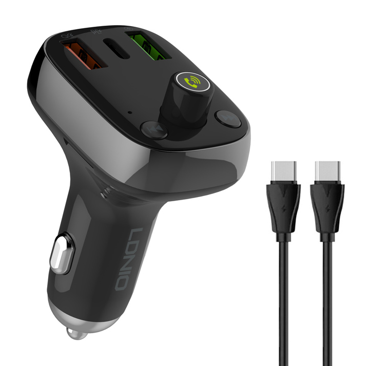 LDNIO FM transmitter & φορτιστής C704Q, USB-C/2x USB, 36W, Bluetooth, μαύρο | eLabstore.gr LDNIO FM transmitter & φορτιστής C704Q, USB-C/2x USB, 36W, Bluetooth, μαύρο | Gadgets - Αξεσουάρ | elabstore.gr