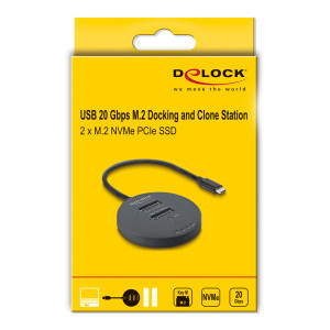 DELOCK docking station για M.2 NVMe PCIe SSD 64364, 2 θέσεων, 20Gbps, clone function, μαύρο | eLabstore.gr DELOCK docking station για M.2 NVMe PCIe SSD 64364, 2 θέσεων, 20Gbps, clone function, μαύρο | eLabstore.gr