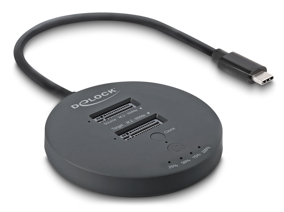 DELOCK docking station για M.2 NVMe PCIe SSD 64364, 2 θέσεων, 20Gbps, clone function, μαύρο | eLabstore.gr DELOCK docking station για M.2 NVMe PCIe SSD 64364, 2 θέσεων, 20Gbps, clone function, μαύρο | Συνοδευτικά PC | elabstore.gr
