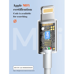 LDNIO καλώδιο Lightning σε USB-C MFi01, MFi, 30W, 480Mbps, 1m, λευκό | eLabstore.gr LDNIO καλώδιο Lightning σε USB-C MFi01, MFi, 30W, 480Mbps, 1m, λευκό | Καλώδια - Αντάπτορες | elabstore.gr