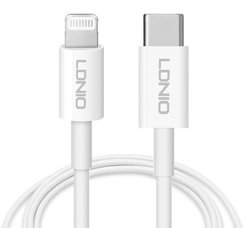 LDNIO καλώδιο Lightning σε USB-C MFi01, MFi, 30W, 480Mbps, 1m, λευκό | eLabstore.gr LDNIO καλώδιο Lightning σε USB-C MFi01, MFi, 30W, 480Mbps, 1m, λευκό | Καλώδια - Αντάπτορες | elabstore.gr