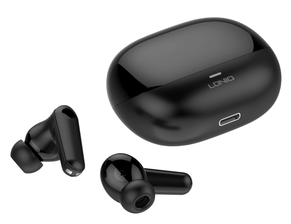 LDNIO earphones με θήκη φόρτισης T05, True Wireless, 13mm, 40/500mAh, μαύρα | eLabstore.gr LDNIO earphones με θήκη φόρτισης T05, True Wireless, 13mm, 40/500mAh, μαύρα | Αξεσουάρ κινητών | elabstore.gr