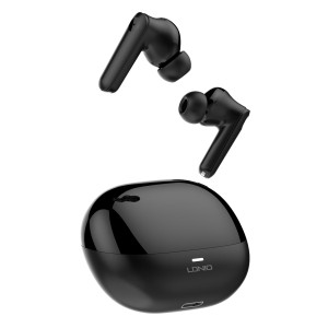 LDNIO earphones με θήκη φόρτισης T05, True Wireless, 13mm, 40/500mAh, μαύρα | Αξεσουάρ κινητών | elabstore.gr