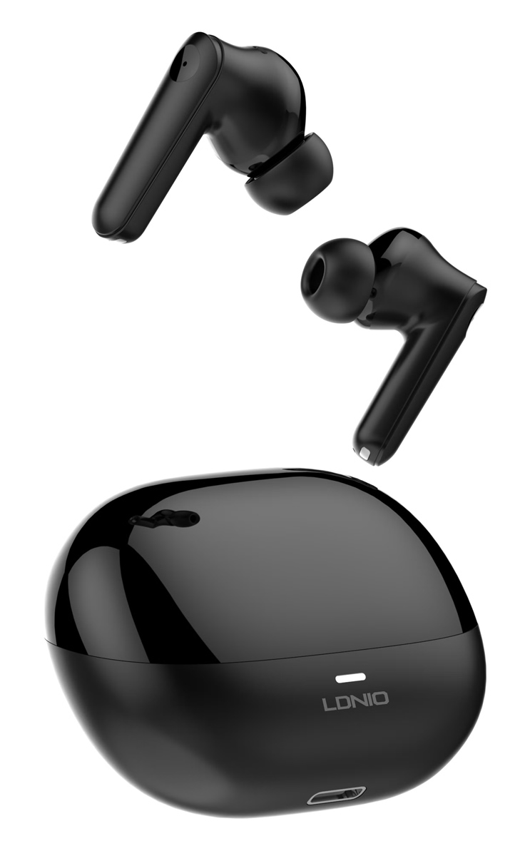 LDNIO earphones με θήκη φόρτισης T05, True Wireless, 13mm, 40/500mAh, μαύρα | eLabstore.gr LDNIO earphones με θήκη φόρτισης T05, True Wireless, 13mm, 40/500mAh, μαύρα | Αξεσουάρ κινητών | elabstore.gr