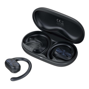 LDNIO earphones με θήκη φόρτισης T07, OWS Bone Conduction, 15mm, 60/500mAh, μαύρα | eLabstore.gr