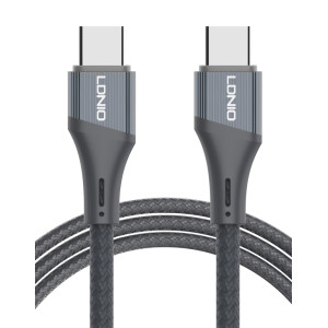 LDNIO καλώδιο USB-C LC632c, 100W, 480Mbps, 2m, μαύρο | Καλώδια - Αντάπτορες | elabstore.gr