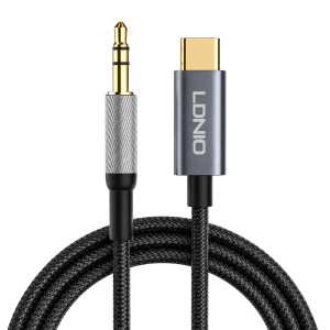 LDNIO καλώδιο USB-C σε 3.5mm LS-Y92c, 2m, μαύρο | Καλώδια - Αντάπτορες | elabstore.gr