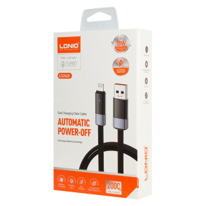 LDNIO καλώδιο Lightning σε USB LS242i, flat, 30W, 480Mbps, 2m, μαύρο | eLabstore.gr LDNIO καλώδιο Lightning σε USB LS242i, flat, 30W, 480Mbps, 2m, μαύρο | Καλώδια - Αντάπτορες | elabstore.gr
