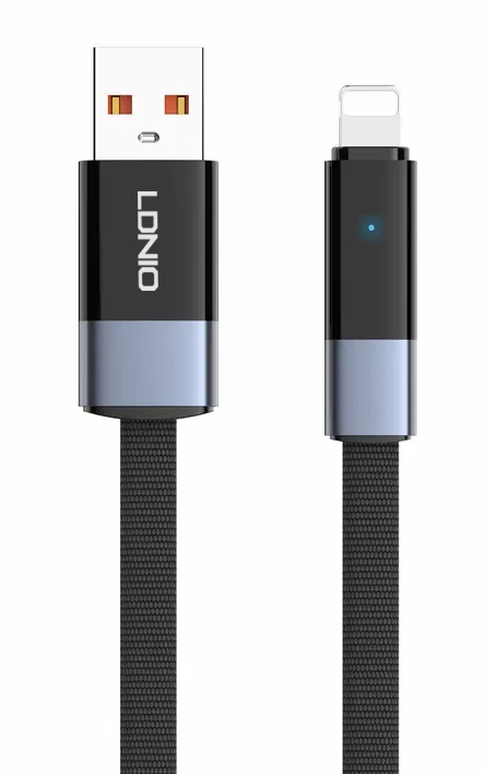 LDNIO καλώδιο Lightning σε USB LS242i, flat, 30W, 480Mbps, 2m, μαύρο | eLabstore.gr LDNIO καλώδιο Lightning σε USB LS242i, flat, 30W, 480Mbps, 2m, μαύρο | Καλώδια - Αντάπτορες | elabstore.gr