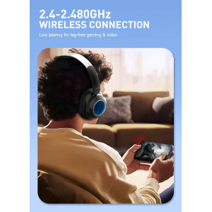 LDNIO headphones H01, ασύρματα & ενσύρματα, 40mm, 1000mAh, ANC, μαύρα | Αξεσουάρ κινητών | elabstore.gr