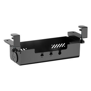 BRATECK cable management γραφείου CC11-22-1, μεταλλικό, 494x167x196mm, μαύρο | Αναλώσιμα - Είδη Γραφείου | elabstore.gr