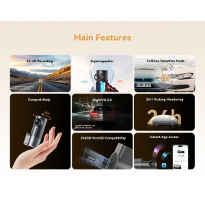 DDPAI smart κάμερα αυτοκινήτου MINI Pro 2K, WiFi | Gadgets - Αξεσουάρ | elabstore.gr