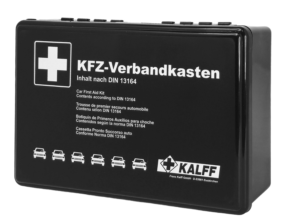 KALFF kit πρώτων βοηθειών για οχήματα FK1734-99, DIN 13164-2022, μαύρο | eLabstore.gr KALFF kit πρώτων βοηθειών για οχήματα FK1734-99, DIN 13164-2022, μαύρο | Gadgets - Αξεσουάρ | elabstore.gr