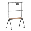 BRATECK βάση τηλεόρασης δαπέδου FS66-46F-01, 37-86", έως 80kg, με ράφι & ροδάκια | Εικόνα & Ήχος | elabstore.gr