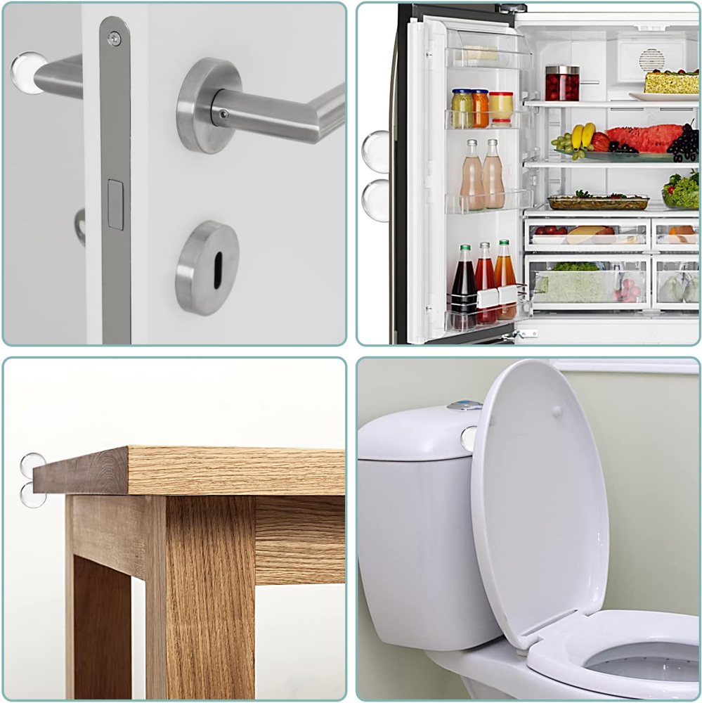HOME USE στοπ πόρτας HUH-0264, αυτοκόλλητο, PU πλαστικό, 25x10mm, διάφανο, 12τμχ | eLabstore.gr HOME USE στοπ πόρτας HUH-0264, αυτοκόλλητο, PU πλαστικό, 25x10mm, διάφανο, 12τμχ | Οικιακός εξοπλισμός | elabstore.gr