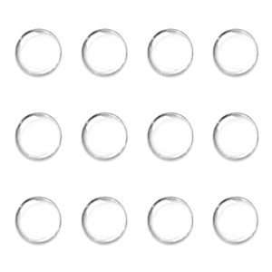 HOME USE στοπ πόρτας HUH-0264, αυτοκόλλητο, PU πλαστικό, 25x10mm, διάφανο, 12τμχ | Οικιακός εξοπλισμός | elabstore.gr
