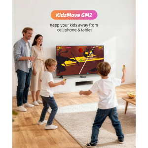 MECOOL σετ ασύρματων motion gamepad KidzMove GM2 για smart TV & TV Box, κίτρινο, 2τμχ | Συνοδευτικά PC | elabstore.gr