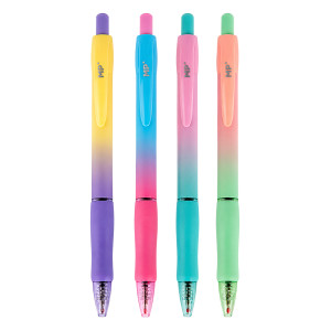 MP στυλό διαρκείας ballpoint PE140-13, 0.7mm μύτη, 14.5cm, μπλε, διάφορα σχέδια, 1τμχ | Αναλώσιμα - Είδη Γραφείου | elabstore.gr