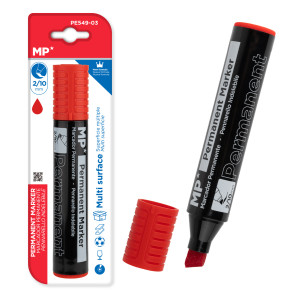 MP ανεξίτηλος μαρκαδόρος PE549-03, 2-10mm μύτη, κόκκινος | Αναλώσιμα - Είδη Γραφείου | elabstore.gr