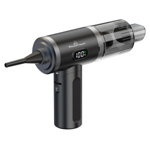 POWERTECH 2 σε 1 σκουπάκι χειρός & air duster PT-1576, 50W, 3600mAh, μαύρο | Εργαλεία | elabstore.gr
