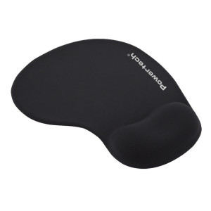 POWERTECH mouse pad PT-1611 με στήριγμα καρπού, 23x19x1.8cm, μαύρο | Συνοδευτικά PC | elabstore.gr