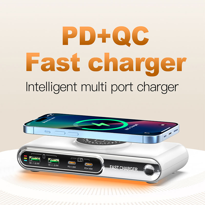 POWERTECH σταθμός φόρτισης PT-1624, 2x USB/2x USB-C/wireless, 72W, λευκός | eLabstore.gr POWERTECH σταθμός φόρτισης PT-1624, 2x USB/2x USB-C/wireless, 72W, λευκός | Αξεσουάρ κινητών | elabstore.gr