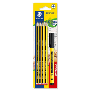 STAEDTLER σετ ξύλινα μολύβια με στυλό Noris 120-SBK8P2, εξάγωνα, ΗB, 9τμχ | Αναλώσιμα - Είδη Γραφείου | elabstore.gr