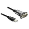 DELOCK καλώδιο USB σε RS-232 66922, 921.6Kbps, 3m, μαύρο | Καλώδια - Αντάπτορες | elabstore.gr