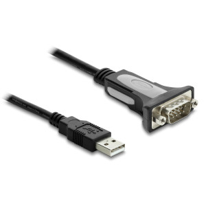 DELOCK καλώδιο USB σε RS-232 66922, 921.6Kbps, 3m, μαύρο | Καλώδια - Αντάπτορες | elabstore.gr
