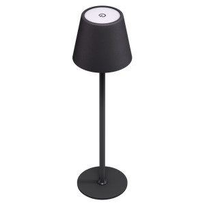 GOOBAY επιτραπέζιο φωτιστικό 77673, 3000K, dimmable, επαναφορτιζόμενο, μαύρο | Φωτισμός | elabstore.gr