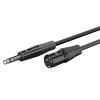 GOOBAY καλώδιο ήχου 6.35mm σε XLR 80361, 1.5m, μαύρο | Καλώδια - Αντάπτορες | elabstore.gr