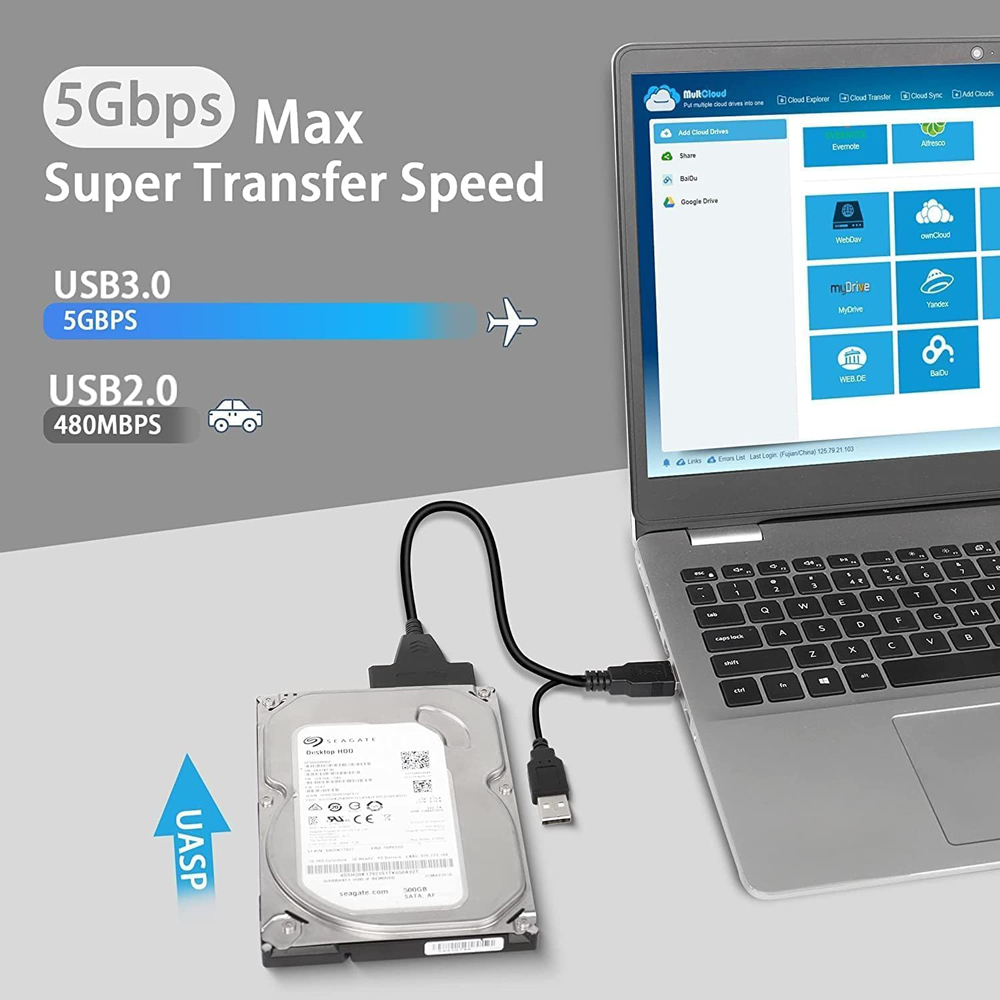 POWERTECH καλώδιο σύνδεσης HDD/SSD CAB-U163, 2x USB σε SATA, DC, 5Gbps | eLabstore.gr POWERTECH καλώδιο σύνδεσης HDD/SSD CAB-U163, 2x USB σε SATA, DC, 5Gbps | Συνοδευτικά PC | elabstore.gr