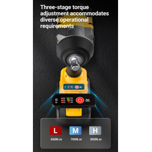 DELI κρουστικό μπουλονόκλειδο μπαταρίας DC234Z, Brushless, 20V, 850N.m, 1/2" | Εργαλεία | elabstore.gr