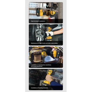 DELI κρουστικό μπουλονόκλειδο μπαταρίας DC234Z, Brushless, 20V, 850N.m, 1/2" | Εργαλεία | elabstore.gr