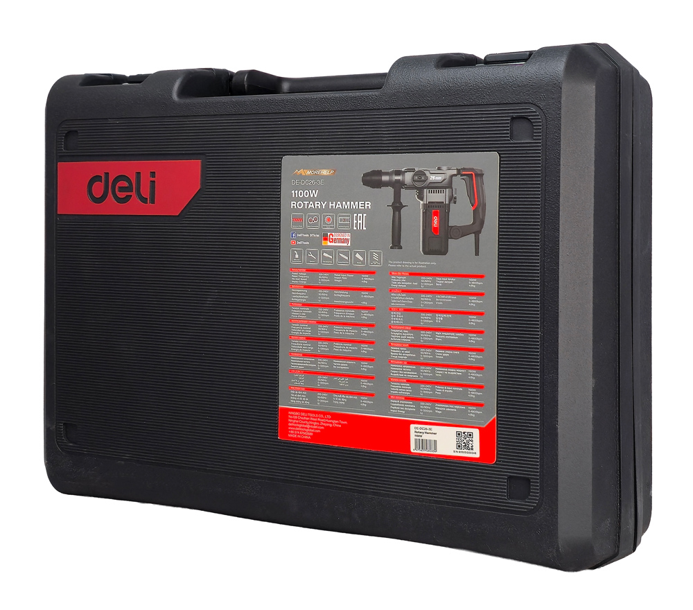 DELI κρουστικό σκαπτικό ρεύματος DE-DC26-3E, 1100W, 5J | eLabstore.gr DELI κρουστικό σκαπτικό ρεύματος DE-DC26-3E, 1100W, 5J | Εργαλεία | elabstore.gr