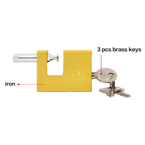 DELI λουκέτο τάκου με κλειδί DL508306, heavy duty, 60mm | Gadgets - Αξεσουάρ | elabstore.gr