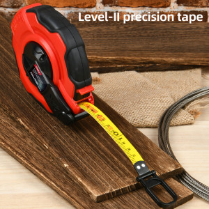 DELI μετροταινία DL9920Y με μηχανισμό αναδίπλωσης, fibreglass ταινία, 20m/65ft x 14.5mm | Εργαλεία | elabstore.gr