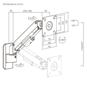 BRATECK επιτοίχια βάση οθόνης LDA113-111, 17-32", έως 9kg | eLabstore.gr BRATECK επιτοίχια βάση οθόνης LDA113-111, 17-32", έως 9kg | Εικόνα & Ήχος | elabstore.gr