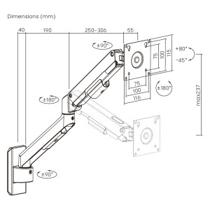 BRATECK επιτοίχια βάση οθόνης LDA113-112, 17-32", έως 9kg | eLabstore.gr BRATECK επιτοίχια βάση οθόνης LDA113-112, 17-32", έως 9kg | eLabstore.gr