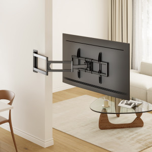 BRATECK επιτοίχια βάση τηλεόρασης LPA95-465XL, 37-86", έως 50kg, full motion | Εικόνα & Ήχος | elabstore.gr