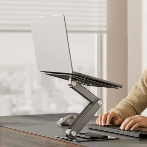 BRATECK μεταλλική βάση για laptop LPS09-02, 11~17", foldable, γκρι | Αξεσουάρ για Laptop | elabstore.gr